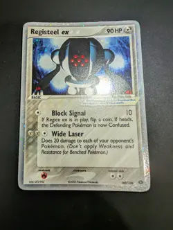 Pokemon Card Registeel EX EMERALD 100/106 ENG Ultra Rare Holo Near Mint Vintage - Image 1
