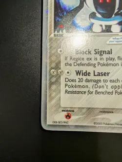 Pokemon Card Registeel EX EMERALD 100/106 ENG Ultra Rare Holo Near Mint Vintage - Image 2