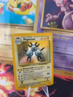 Pokemon Karte Card Magneton Base Expansion Set Basis Deutsch Holo Wotc VG - Image 1