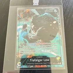 Bandai One Piece TCG Trafalgar Law OP10-022 Leader Alt Art Holo L EN 5000 - Image 1