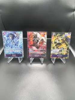 One Piece CCG: Kuzan OP16-063 Sakazuki OP16-065 & Borsalino OP16-073 Alt Art Lot - Image 1
