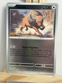 Tauros Uncommon Reverse Holo Chaos Rising ME04 069/086 Pokemon NM 2026 - Image 1