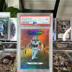 Ceedee Lamb 2023 Obsidian FOTL Neon Flood SSP /3 Cowboys Super Rare - Image 4