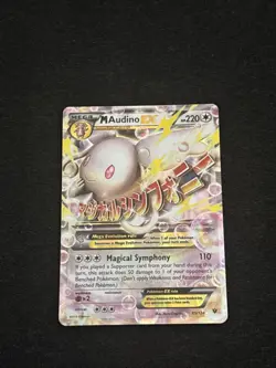 Pokemon M Audino EX Mega 85/124 Fates Collide Ultra Rare Holo Card 2016 - Image 1