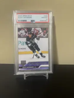 2023-24 Upper Deck Series 2 #462 Alex Laferriere Young Guns PSA 10 - Image 1
