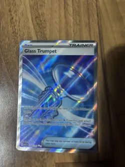Pokemon Glass Trumpet 260/217 Ascended Heroes Full Art Trainer Master Hit Rare - Image 1