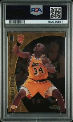 1998-99 Kobe Bryant Topps Finest #M2 PSA 9 MINT Shaquille O'Neal KB SHAQ - Image 2