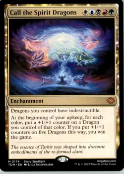 Call the Spirit Dragons M Tarkir: Dragonstorm 174 NM - Image 1