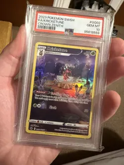 2023 POKEMON SWORD & SHIELD CROWN ZENITH #GG02 FULL ART/KRICKETUNE PSA 10 - Image 1
