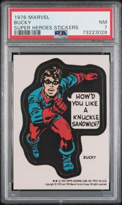 1976 Marvel BUCKY Super Heroes Stickers PSA 7 - Estate Sale - Original Owner! - Image 1