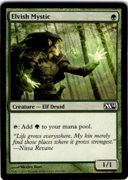 MTG Elvish Mystic Magic 2014 (M14) Common #169 - Image 1