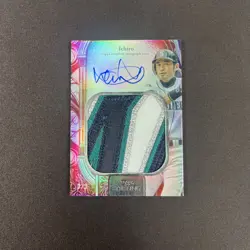 Ichiro Suzuki Patch Auto 3/3 - 2025 Topps Sterling (4 Color Patch, On Card Auto) - Image 1
