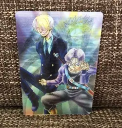 PREORDER Sanji & Trunks 40th Anniversary One Piece 3D Vintage Card 2008 Bandai - Image 2