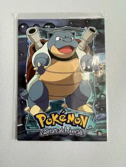 Topps Pokemon Blastoise E9 & Squirtle E7 Blue Logo - Image 3