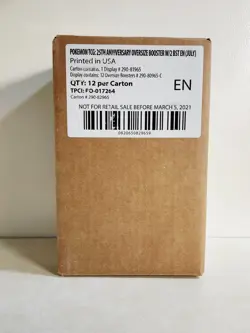 Pokemon 25th Anniversary Celebrations First Partners July Sealed Case (Sinnoh) - Image 1