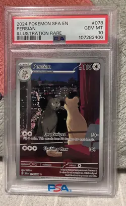 2024 POKEMON Persian #78, Shrouded Fable PSA 10 - Image 1
