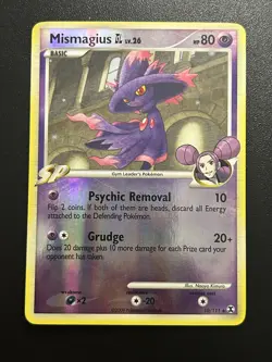 Pokemon TCG Mismagius GL Reverse Holo Rare 10/111 - LP - Rising Rivals - Image 1