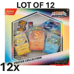 Pokemon Scarlet & Violet 8.5 Prismatic Evolutions Poster Collection (Lot of 12) - Image 1