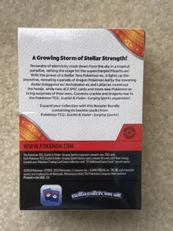 Pokemon TCG Surging Sparks Booster Bundle 6 Booster Packs, Factory Sealed - Image 2