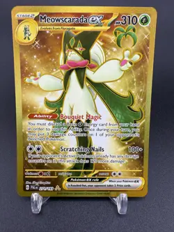Meowscarada ex - 271/193 - Gold Secret Rare SV Paldea Evolved Pokemon NM - Image 1