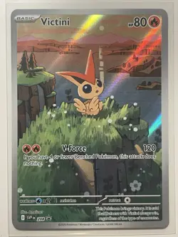 POKEMON SVP VICTINI #208 PROMO ILLUSTRATION, NM Standard Size, not Jumbo - Image 1