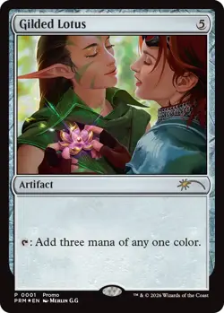 MTG magic cards 1x Gilded Lotus - Foil pride promo 2026 Unique & Misc Promos NM- - Image 1