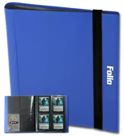 BCW Gaming Card Folio Album 4 Pocket Pages Black Gaming Cards Holder 20 Pages - Image 1