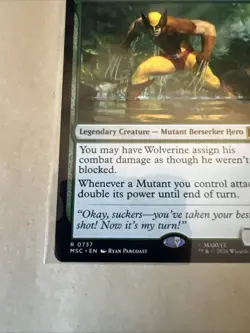 MTG Wolverine, Claws Out MSC 0737 R NM Regular - Image 3