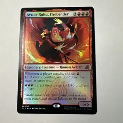Avatar Roku, Firebender FOIL #112 MTG: Avatar The Last Airbender Mythic Rare NM - Image 1