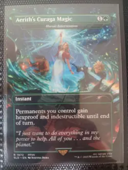 Aerith's Curaga Magic - Heroic Intervention 1872 Secret Lair Drop Series Magic: - Image 1