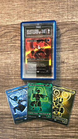 Premium Collector Lot - Avatar Aang (Raised Foil) MTG + Neon Ink Foil Lot - Image 1