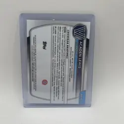 2025-26 Topps Bowman Chrome U Acaden Lewis 1st #BCP-14 Red Refractor 1/5 CG47 - Image 2