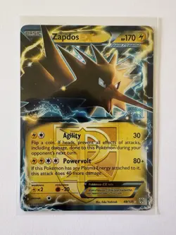 Pokemon TCG Team Plasma Zapdos EX Plasma Storm Holo Ultra Rare Card 48/135 - Image 1