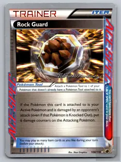 Rock Guard 108/116 ACE Spec Rare Plasma Freeze Pokemon Near Mint - Image 1