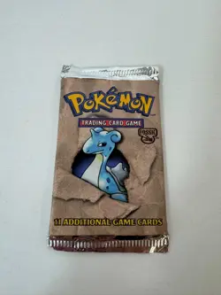 Pokemon Fossil Booster Pack Sealed 1999 WOTC Lapras Art 20.8g Vintage - Image 2