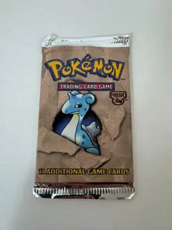 Pokemon Fossil Booster Pack Sealed 1999 WOTC Lapras Art 20.9g Vintage - Image 3