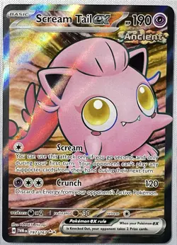 Pokemon Scream Tail ex 197/167 Twilight Masquerade Ultra Rare Holo Full Art NM - Image 2