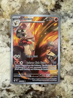 Blaziken 192/182 Sv10: Destined Rivals Holo Illustration Rare Pokemon NM - Image 1