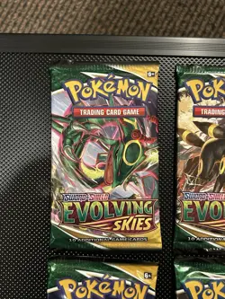 Pokemon Cards Evolving Skies Booster Pack Art Set of 4! Brand new and Sealed! - Image 2