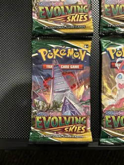 Pokemon Cards Evolving Skies Booster Pack Art Set of 4! Brand new and Sealed! - Image 4