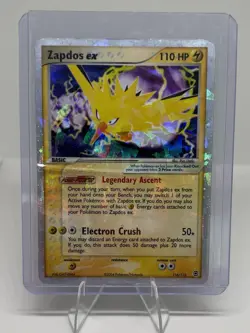 Zapdos ex 116/112 Secret Rare EX Holo FireRed & LeafGreen 110 HP English 2004 - Image 1