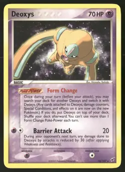 Deoxys 18/107 Rare Deoxys Pokemon NM - Image 1