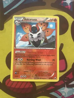 Pokemon Volcarona 22/108 - Reverse Holo - BW Dark Explorers - Excellent - Image 1
