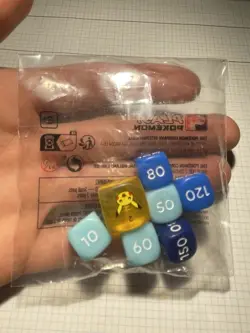 Play Pokemon Dice Pikachu Heads Tails & Damage Counters New Sealed TCG - Image 1