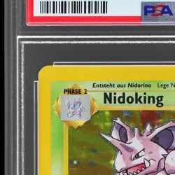 1999 Pokemon Base Set German Nidoking #11 PSA 9 1st Edition Mint Holo - Image 4