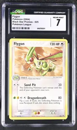 FLYGON 025 POKEMON LEAGUE BLACK STAR PROMOS POKEMON CGC 7 NEAR MINT - Image 1