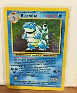 1999 Wizard Pokemon TCG Base Set Unlimited Blastoise 2/102 Holo RARE SP MINT - Image 3