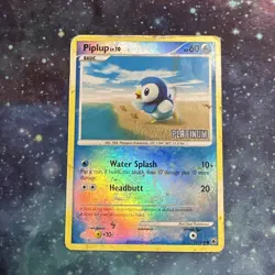 Piplup Majestic Dawn 71/100 Pokemon Reverse Holo Platinum Stamp - Image 1