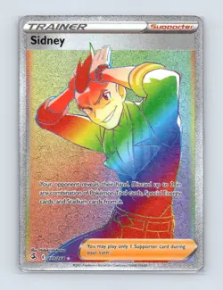 Sidney 279/264 Rainbow Rare Fusion Strike Pokemon Lightly Played - Image 1
