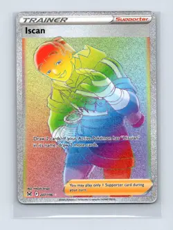 Iscan 207/196 Rainbow Rare Lost Origin Pokemon Near Mint - Image 1